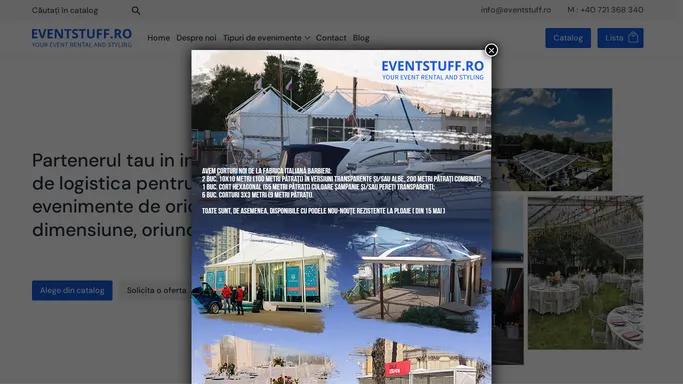 Event Stuff - inchiriere de logistica pentru evenimente