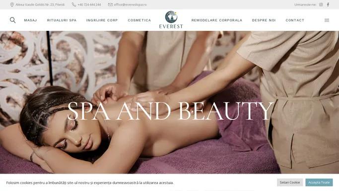 Masaj, spa si servicii de infrumusetare | Everest Spa & Beauty