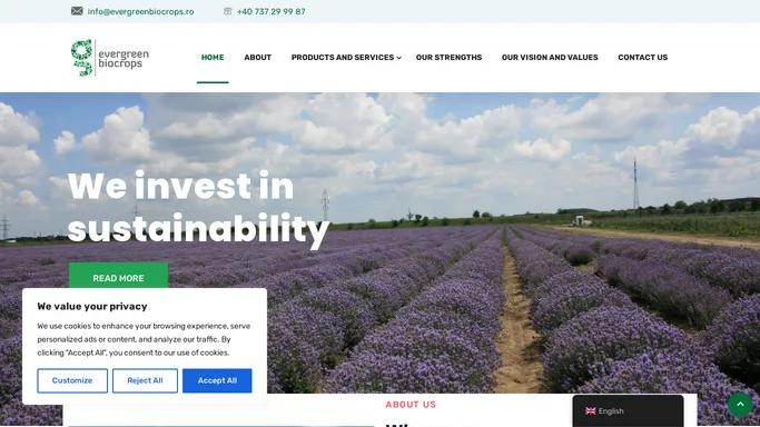 Evergreen Biocrops – We invest in sustainability