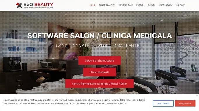 EvoBeauty | Soft salon de infrumusetare, soft salon remodelare corporala, soft salon solar, soft coafor, soft spa/welness, soft clinica estetica