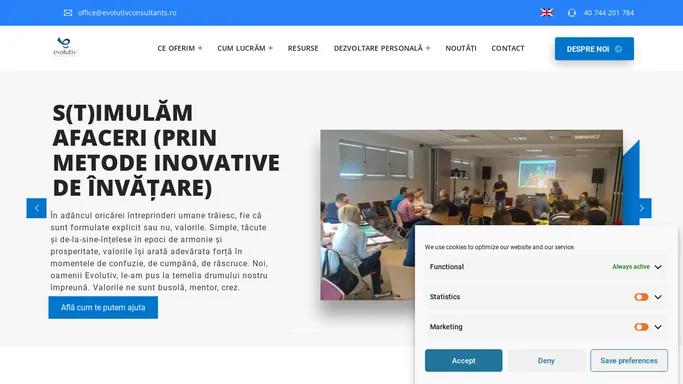 Evolutiv Consultants – Dezvoltam oamenii din organizatii.