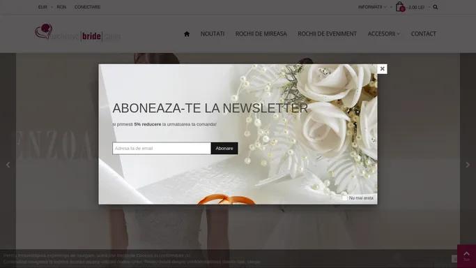 Exclusive Bride - Rochii de mireasa, rochii de ocazie - ExclusiveBride.ro