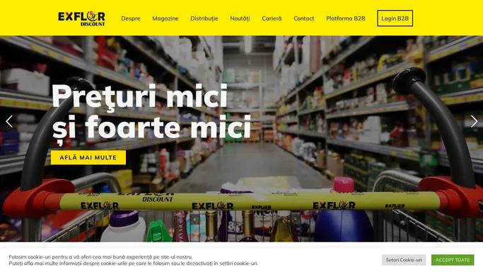 Supermarket cu reduceri | Magazin retail | Exflor