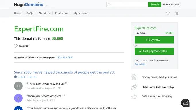 ExpertFire.com is for sale | HugeDomains