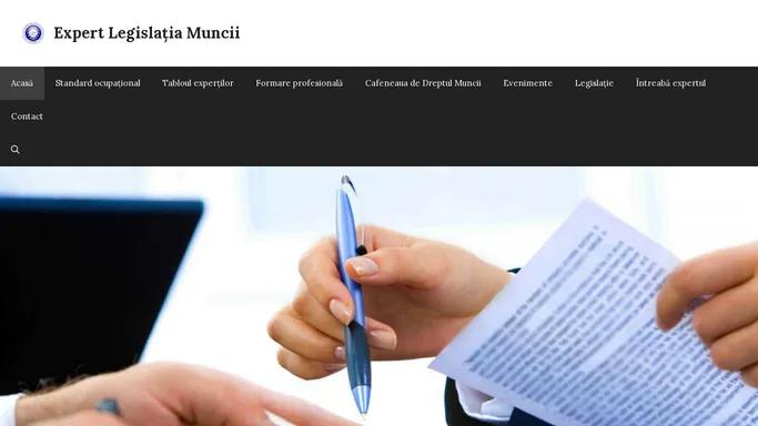 Expert Legislatia Muncii - Consultant extern specializat legislatia muncii