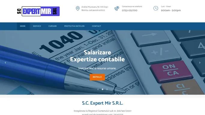 Expert Mir SRL - Bistrita : contabilitate, cursuri contabilitate, expertize contabile