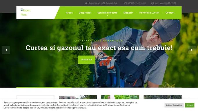 Acasa | Expert Plant | Amenajari spatii verzi | Gazon rulou Craiova |