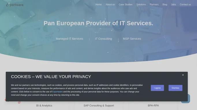 Home | Expertware - Pan European Provider of IT Services