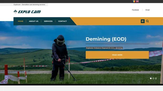 EXPLOCAM – Demolition and demining services