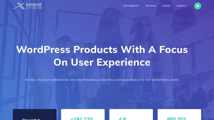 WordPress Products With A Focus On User Experience