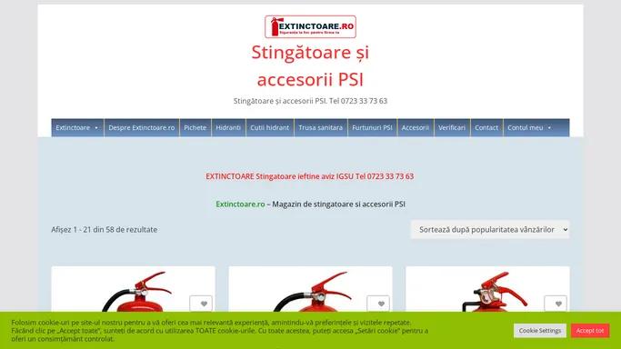 EXTINCTOARE  Stingatoare aviz IGSU