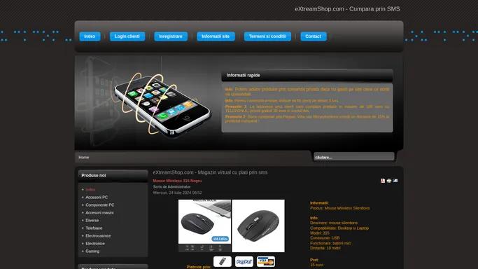 eXtreamShop.com - Magazin virtual cu plati prin sms