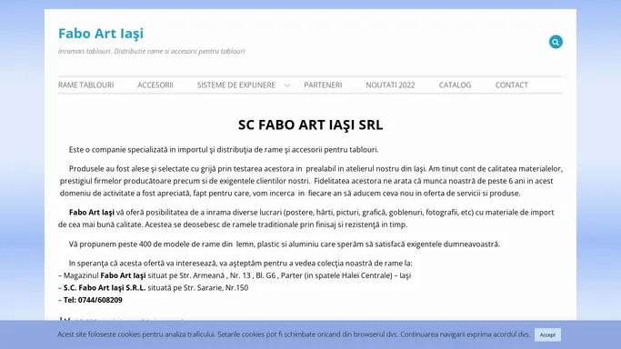 Fabo Art Iasi – Inramari tablouri. Distributie rame si accesorii pentru tablouri