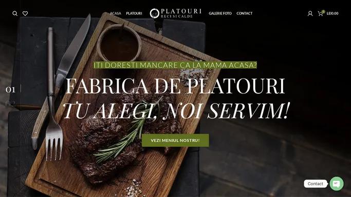 Fabrica de Platouri – Delicatese servite pe platouri.