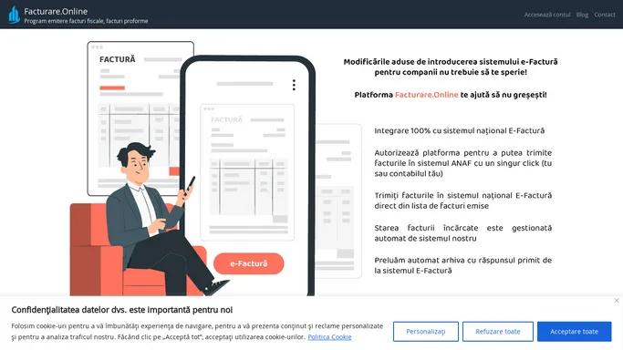 Program facturare online gratuit 15 zile. Integrat cu ANAF eFactura