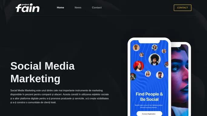 FainProject.ro – Social Media Marketing Agency