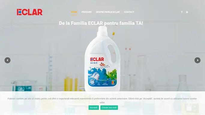 Detergent produs in Romania | Detergent de rufe lichid | Familia ECLAR