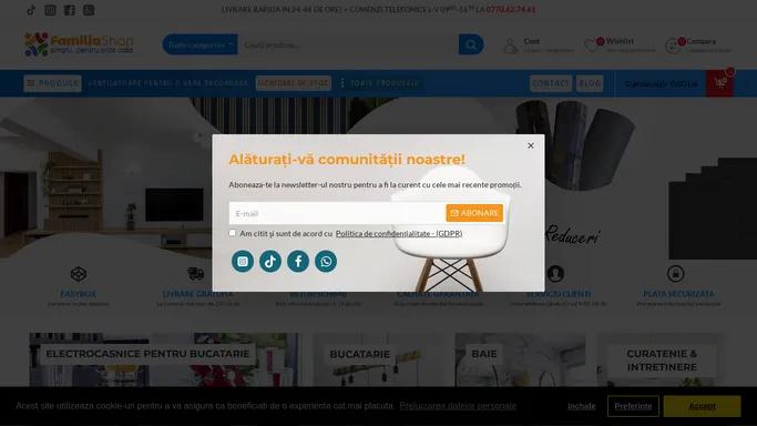 Shop pentru Familia de Mobilier si Decoratiuni Interioare Gama NAIMEED