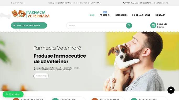 Farmacia Veterinara Online | Medicamente, hrana si accesorii animale