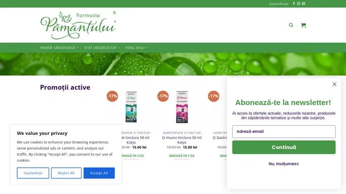 Farmacia Pamantului - Comanda online produse naturiste, eco si bio