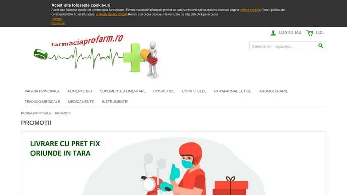 Farmacie online - PROMOTII - Farmacia Profarm