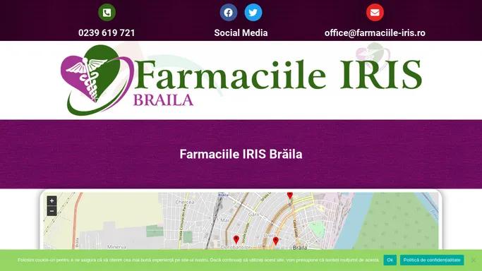 Farmaciile IRIS Braila – Farmacia sanatatii tale