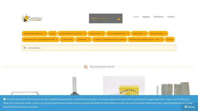 - Magazin apicol online. Scule si unelte pentru apicultura, stupi, faguri, hrana pentru albine.