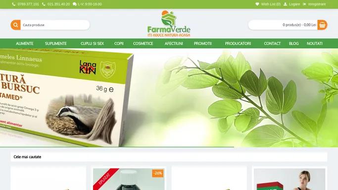 FarmaVerde.ro | Produse Naturiste | Plafar online