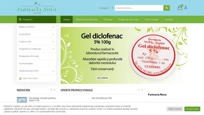 Farmacia Nova - Farmacie Online - profesionisti in domeniul sanatatii | Farmacia Nova