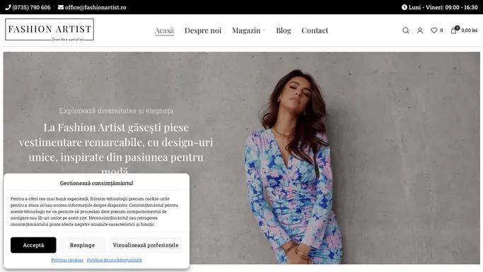 Haine de Calitate la Fashion Artist - Stil si Originalitate