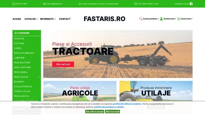 Magazin online specializat in comertul cu piese de schimb, accesorii si consumabile pentru o gama larga de masini agricole.