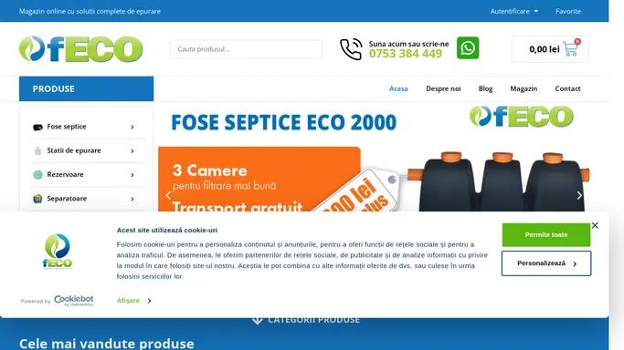 Fose Septice Ecologice | Magazin online | Producatori - Feco