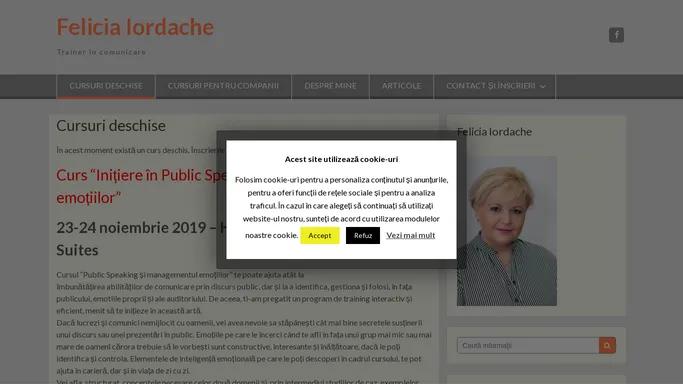 Felicia Iordache – Trainer in comunicare