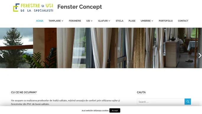 Fenster Concept - Ferestre si usi din pvc si aluminiu - Firma Termopane Timisoara