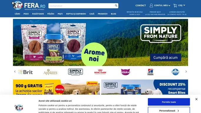 Fera.ro - alimente si accesorii pentru animale de companie