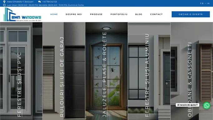 BMN Windows & Doors: Ferestre, Usi, Rulouri si Jaluzele Premium Botosani