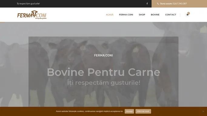 Ferma Coni - Ferma Bovine Carne - Produse Lactate - Taur Monta