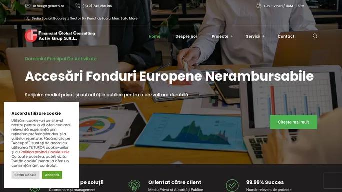 fgcactiv.ro – Solutii de consultanta. Accesari Fondri Europene Nerambursabile