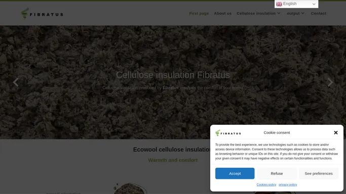 Izolatie termica din fibre de celuloza | FIBRATUS ECOWOOL