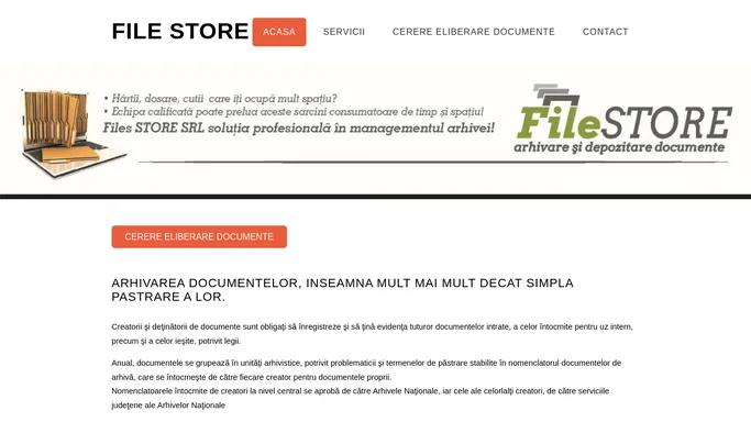 File Store SRL - arhivare si depozitare documente Oradea