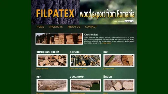 Filpatex - Wood export from Romania, sawn lumber and logs