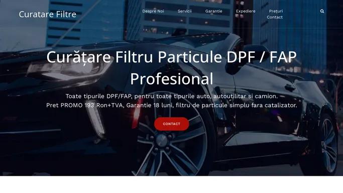 Curatare Filtre - Acasa - Filtre Particule DPF / FAP