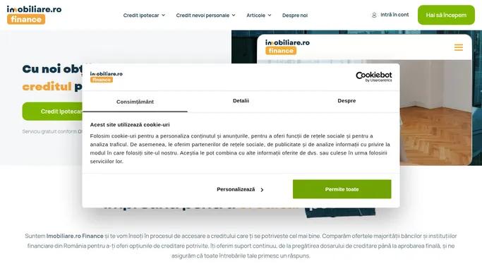 Imobiliare.ro Finance - Broker de credite - Serviciu gratuit