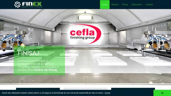 Finisaj, exhaustare si echipamente prelucrarea lemnului - FINEX PRO