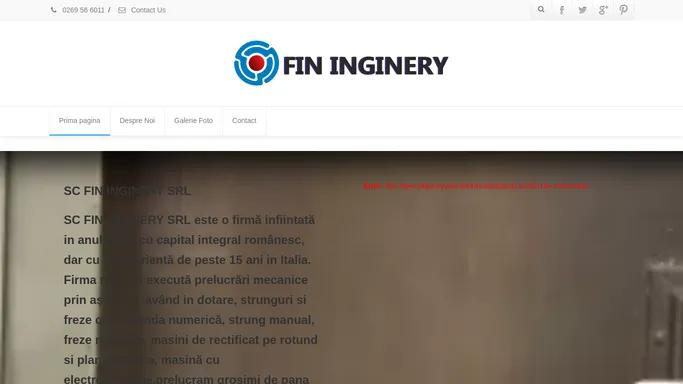 Fin Inginery | Un simplu sit WordPress