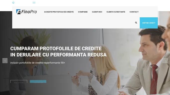 Oferim credite online si solutii de refinantare la credite | FinoPro