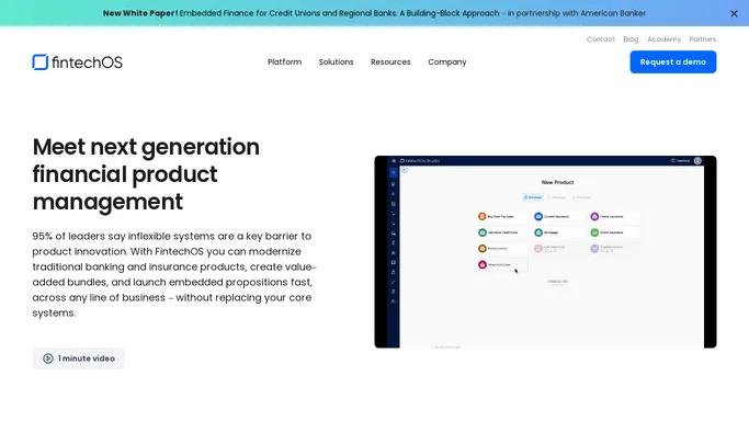 FintechOS: Meet next generation financial product management