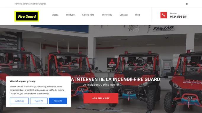 Fireguard – Vehicule pentru situatii de urgenta