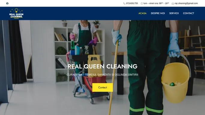 S.C. REAL QUEEN CLEANING S.R.L. – CURATENIA – TEMEIUL SANATATII SI OGLINDA SIMTIRII