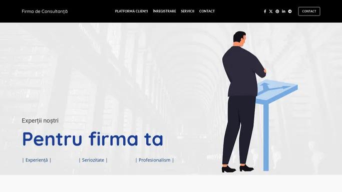 Firma de Consultanta – Servicii profesioniste in consultatii si licitatii